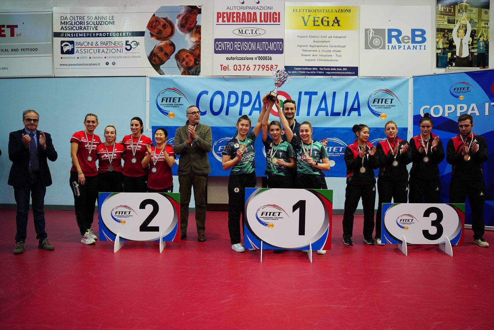 Coppa Italia 2023 il podio femminile